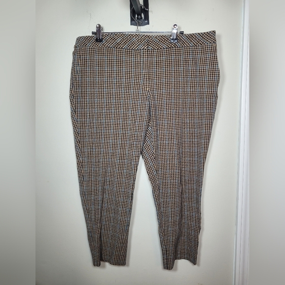DONATED!!!J. Jill Premium Bi-Stretch Checkered Cropped Pants sz 16 Petite 161322 - Picture 2 of 11